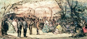 Bal Mabille（紙にペンとインクとトイレ） 作： Jules de Goncourt